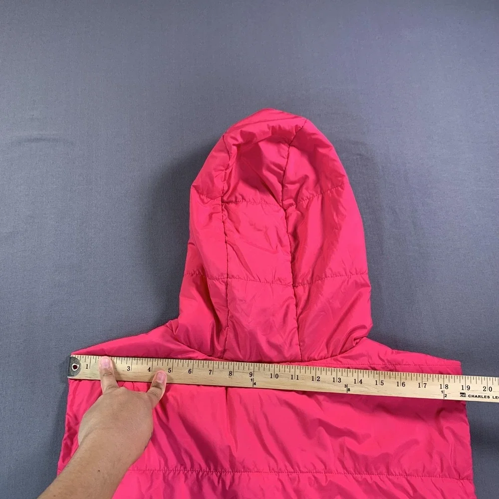 Torrid Vest Womens 4 Pink Hooded Quilted Puffer Full Zip Pockets Warm Insulated - Picture 11 of 14